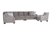 King Cushion 5-piece Sectional Sofa Set + Accent Chair