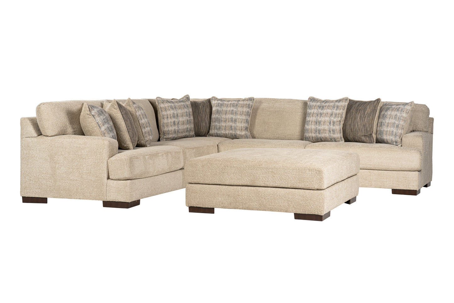Zyraen 3-piece Sectional Sofa Set + Ottoman