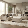 Zyraen 4-piece Sectional Sofa Set + Ottoman