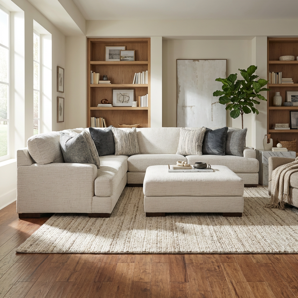 Ormira 3-piece Sectional Sofa Set + Ottoman