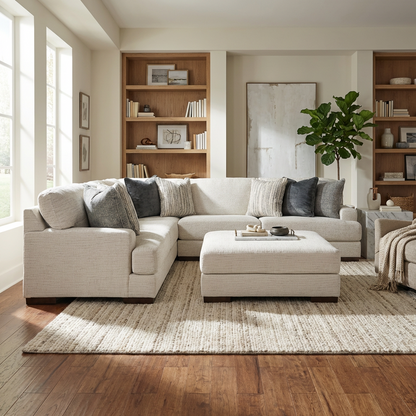 Ormira 3-piece Sectional Sofa Set + Ottoman