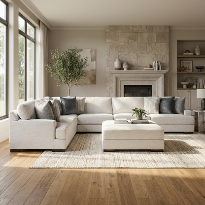 Ormira 4-piece Sectional Sofa Set + Ottoman