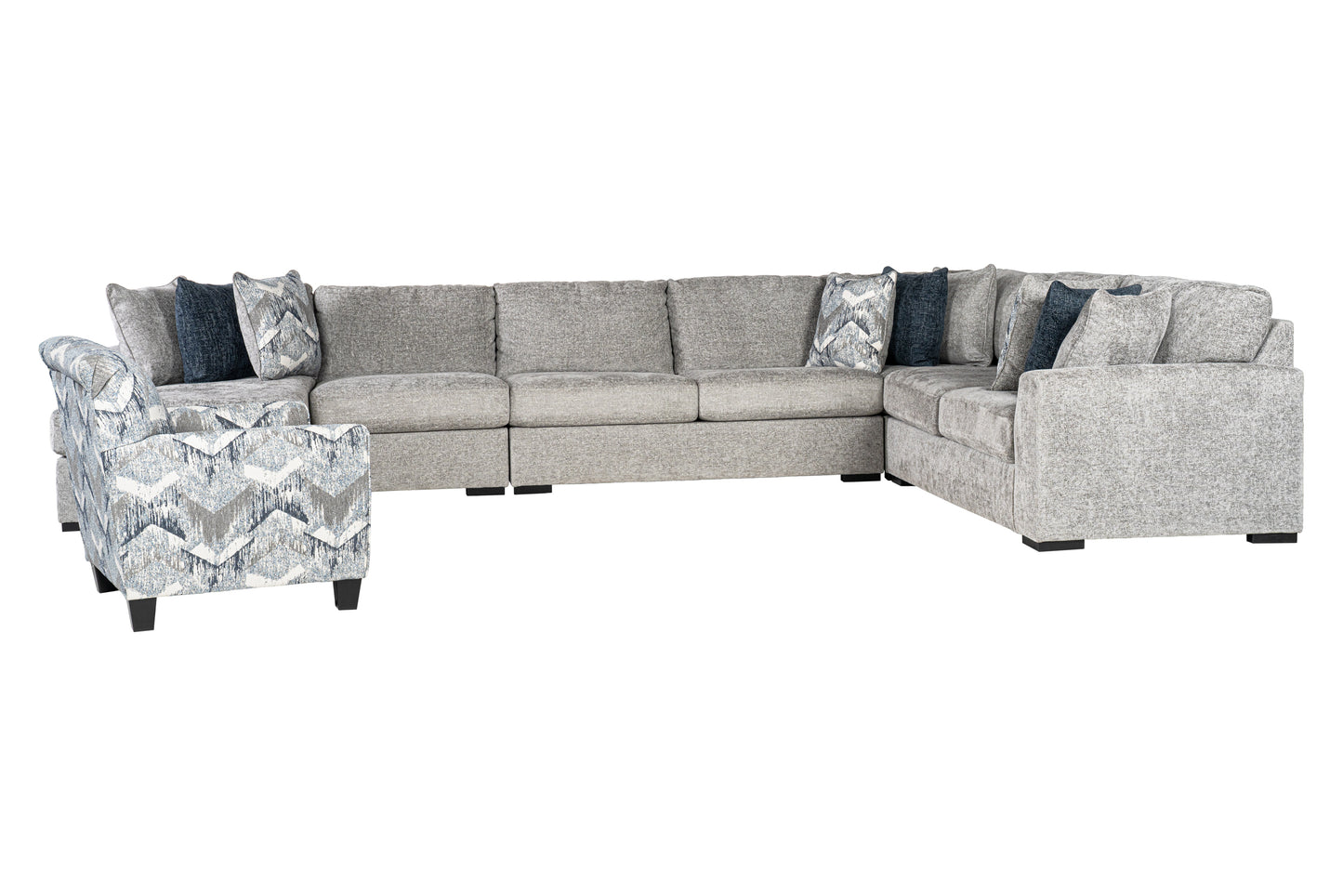 Juliette 5-piece Sectional Sofa Set + Accent Chair