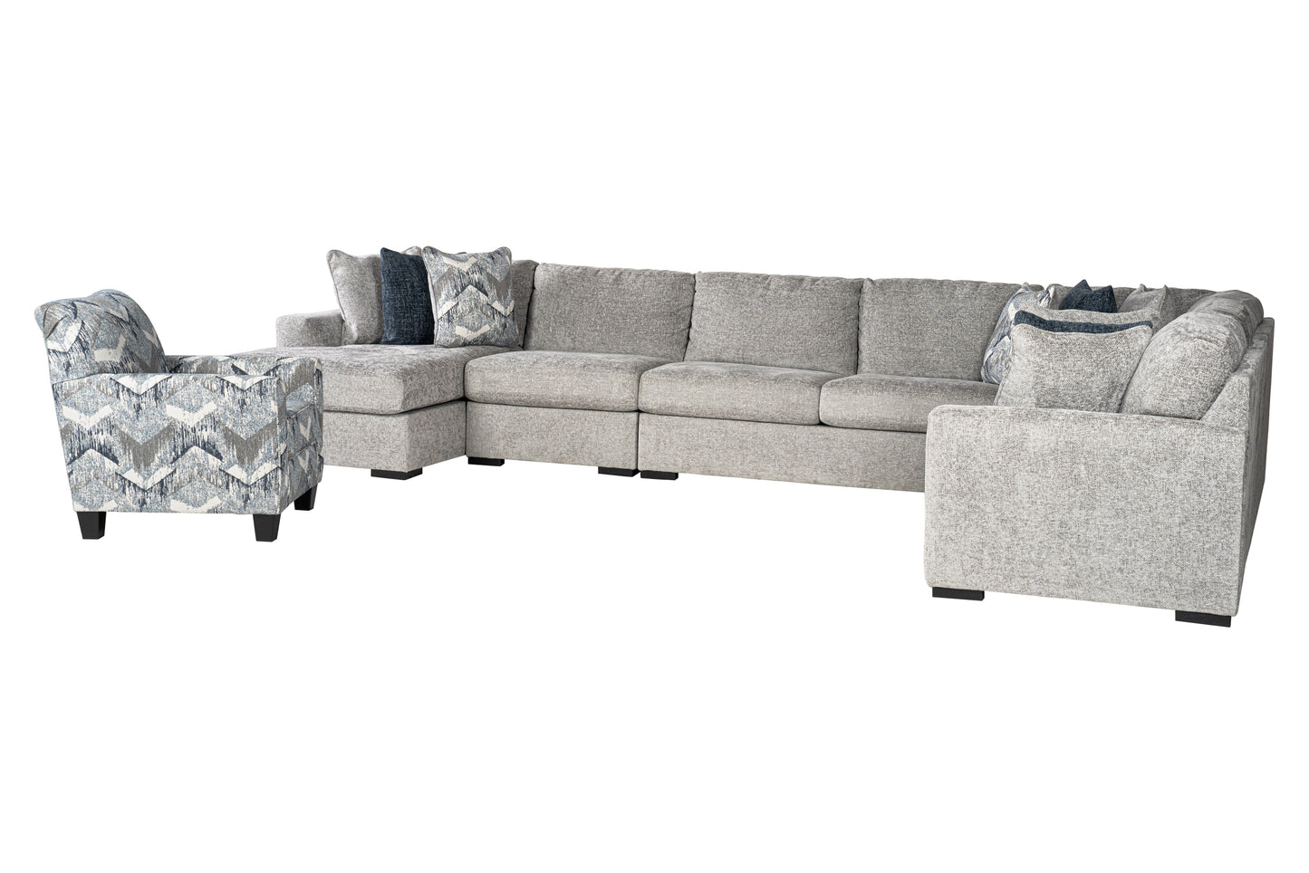 Juliette 5-piece Sectional Sofa Set + Accent Chair
