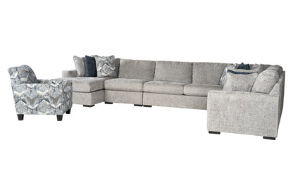 Juliette 5-piece Sectional Sofa Set + Accent Chair