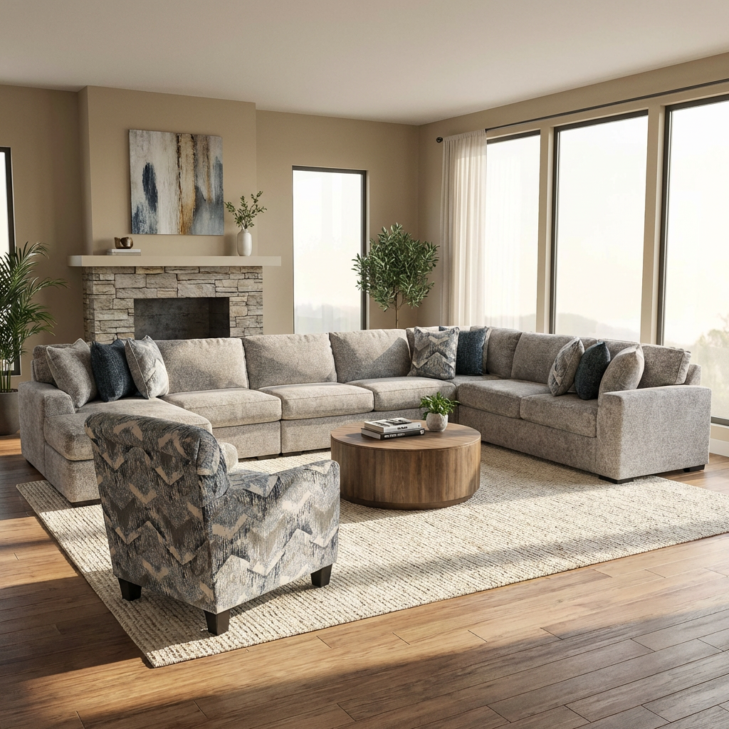 Juliette 5-piece Sectional Sofa Set + Accent Chair