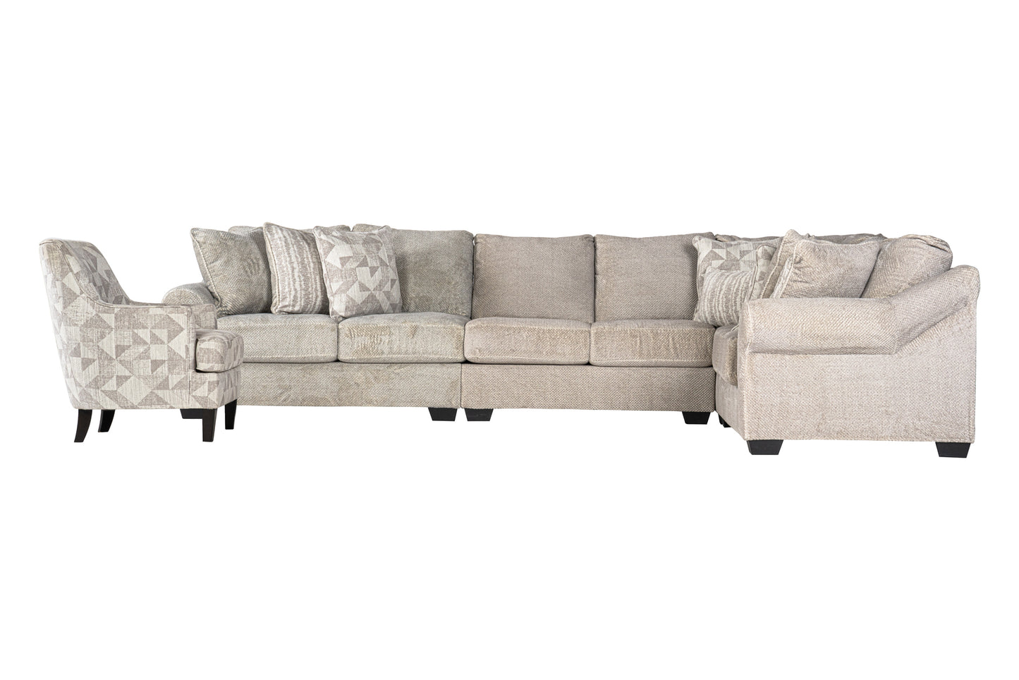 Camaby 4-piece Sectional Sofa Set + Accent Chair