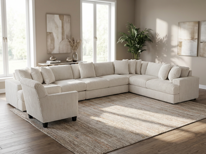 Drelyn 4-piece Sectional Sofa Set + Accent Chair