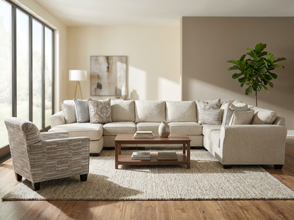 Windsor 5-piece Sectional Sofa Set + Accent Chair