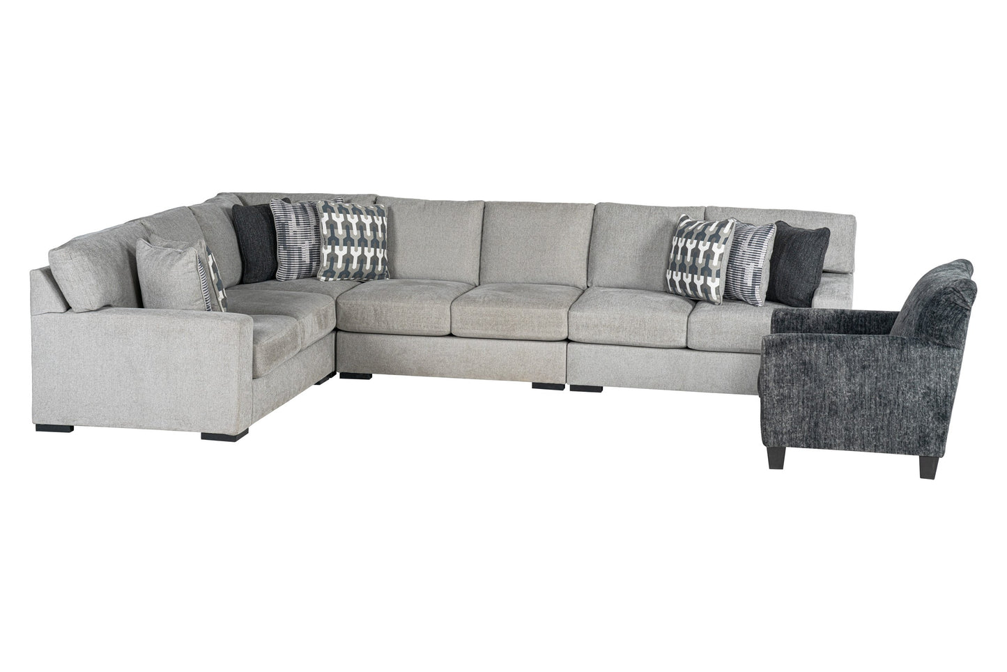Beaumont 4-piece Sectional Sofa Set + Accent Chair