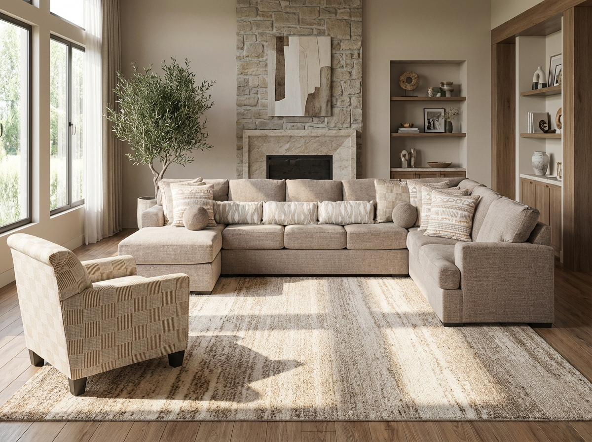 Lawson 5-piece Sectional Sofa Set + Accent Chair