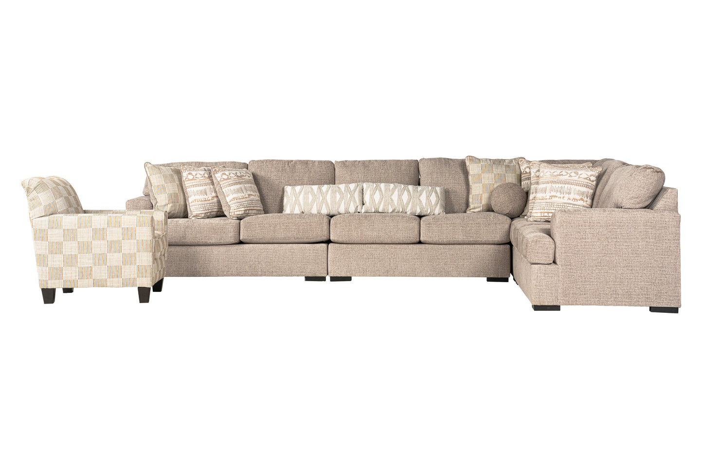 Lawson 4-piece Sectional Sofa Set + Accent Chair