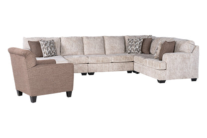 Seraphina 5-piece Sectional Sofa Set + Accent Chair