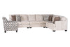 Seraphina 4-piece Sectional Sofa Set + Accent Chair
