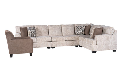 Seraphina 4-piece Sectional Sofa Set + Accent Chair