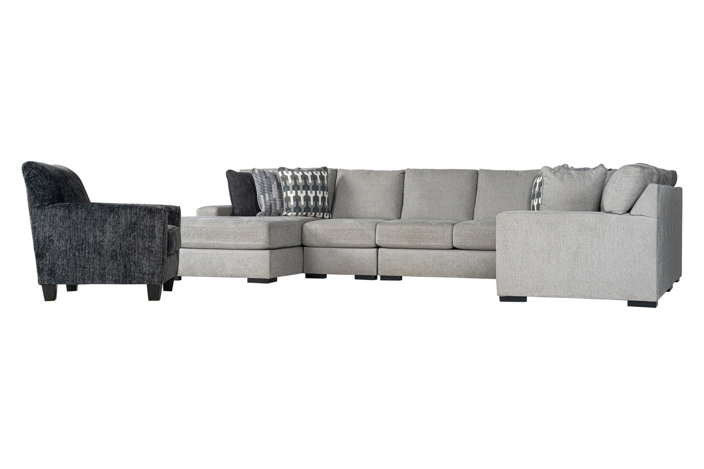 Beaumont 5-piece Sectional Sofa Set + Accent Chair