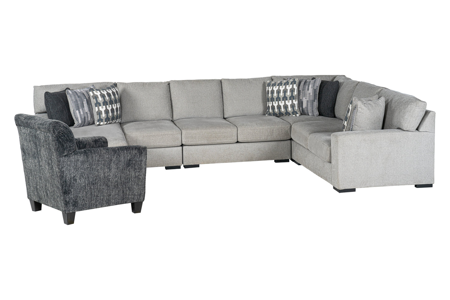 Beaumont 5-piece Sectional Sofa Set + Accent Chair