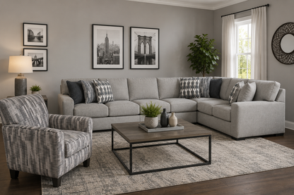 Beaumont 5-piece Sectional Sofa Set + Accent Chair
