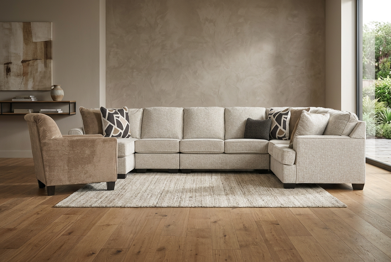Relaxatron 5-piece Sectional Sofa Set + Accent Chair