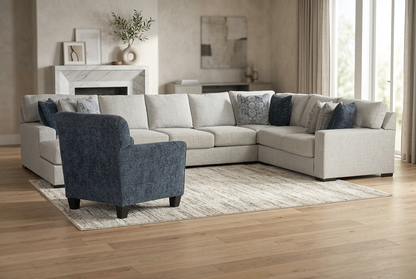 Celeste 5-piece Sectional Sofa Set + Accent Chair