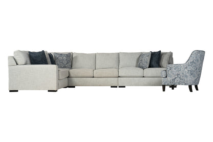 Celeste 4-piece Sectional Sofa Set + Accent Chair