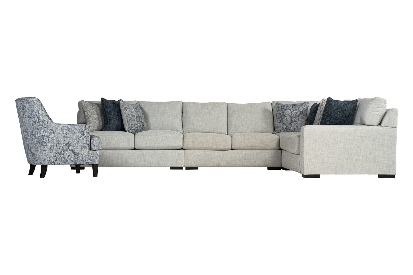 Celeste 4-piece Sectional Sofa Set + Accent Chair
