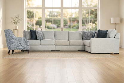 Celeste 4-piece Sectional Sofa Set + Accent Chair