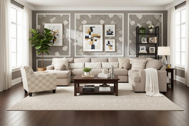Lawson 5-piece Sectional Sofa Set + Accent Chair