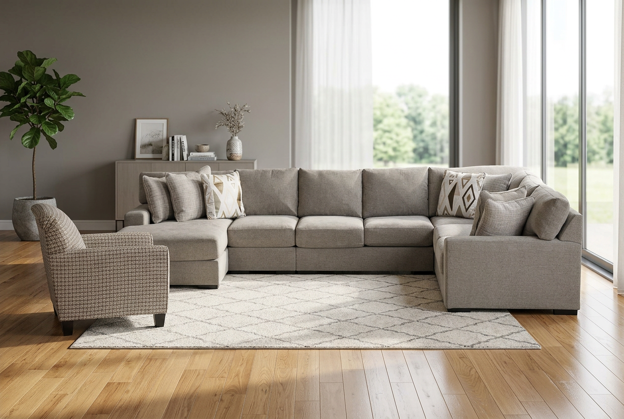 Nuvin 5-piece Sectional Sofa Set