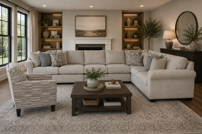 Windsor 4-piece Sectional Sofa Set + Accent Chair