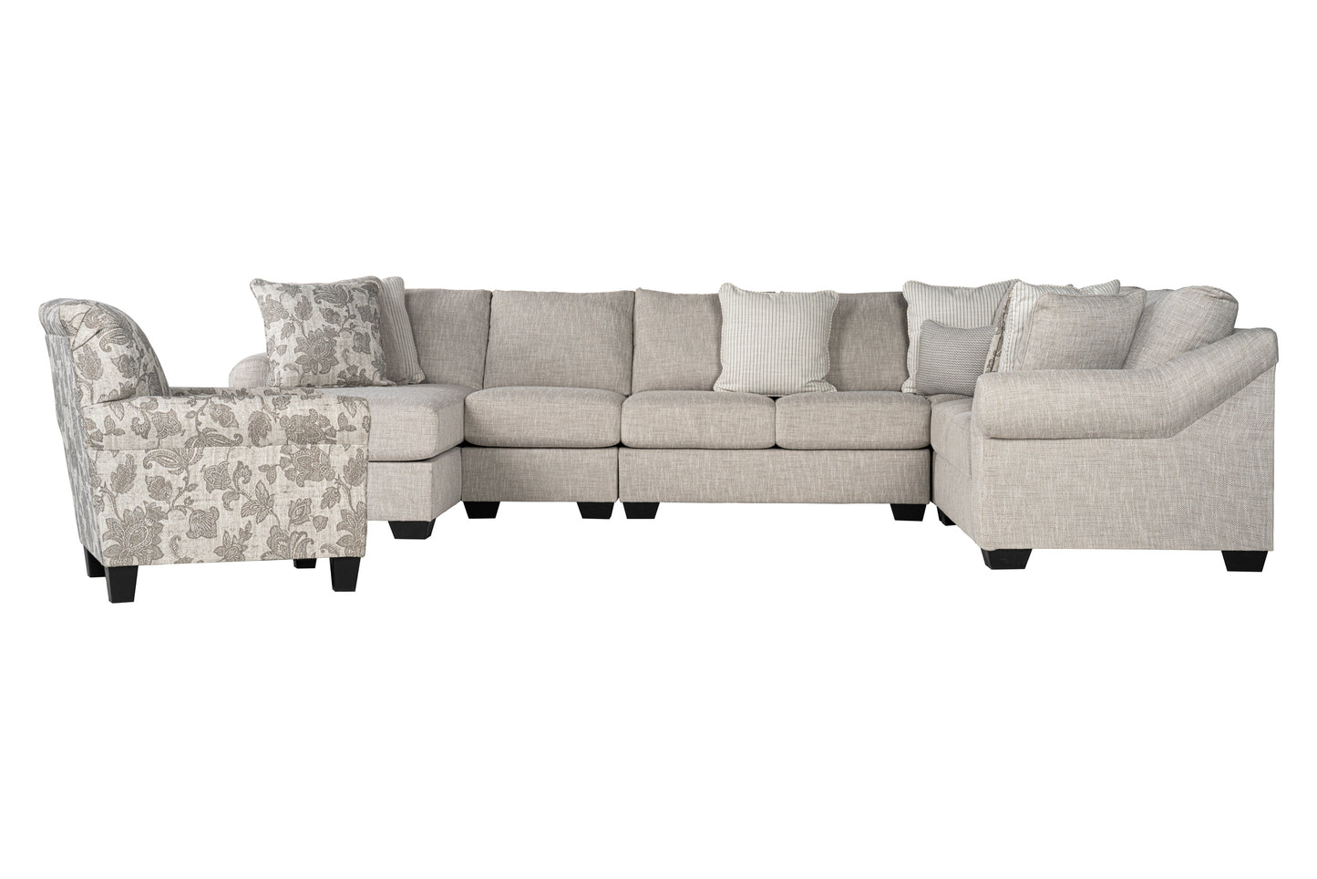 Opaline 5-piece Sectional Sofa Set + Accent Chair