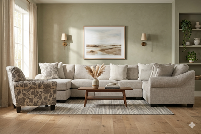 Opaline 5-piece Sectional Sofa Set + Accent Chair