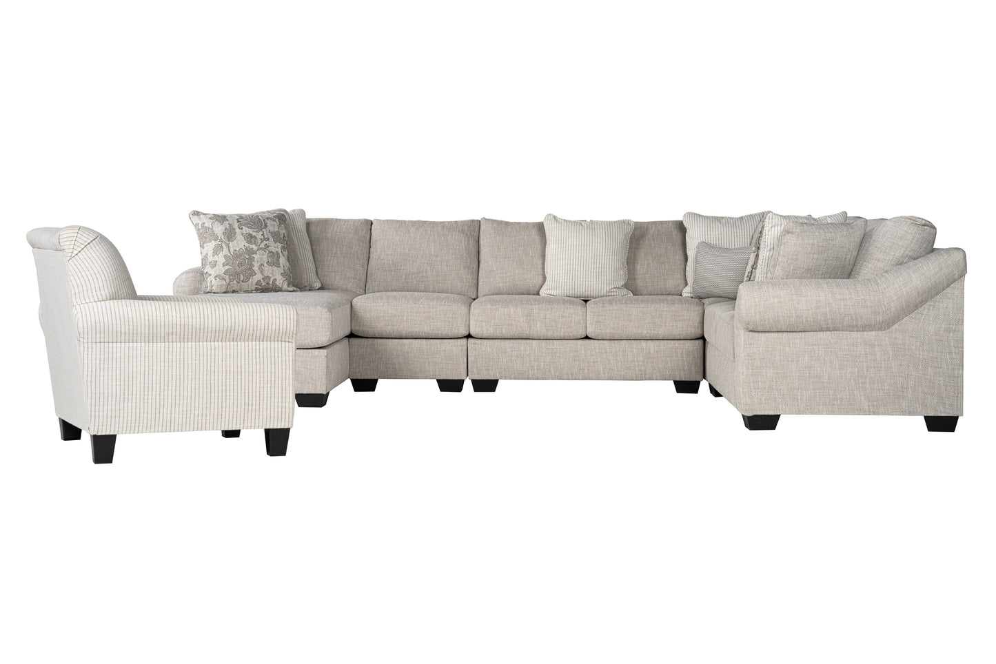Opaline 5-piece Sectional Sofa Set + Accent Chair