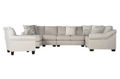 Opaline 5-piece Sectional Sofa Set + Accent Chair