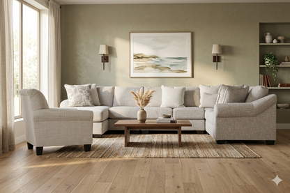 Opaline 5-piece Sectional Sofa Set + Accent Chair