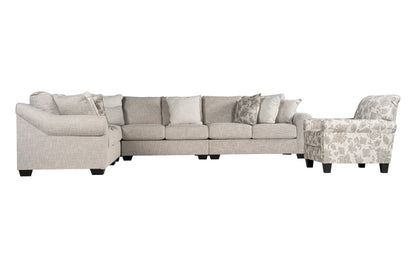 Opaline 4-piece Sectional Sofa Set + Accent Chair