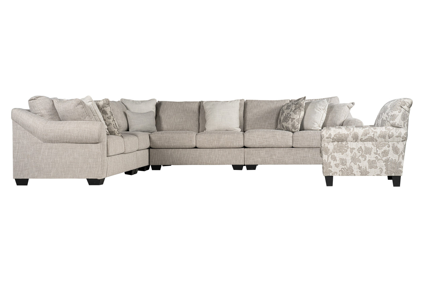 Opaline 4-piece Sectional Sofa Set + Accent Chair
