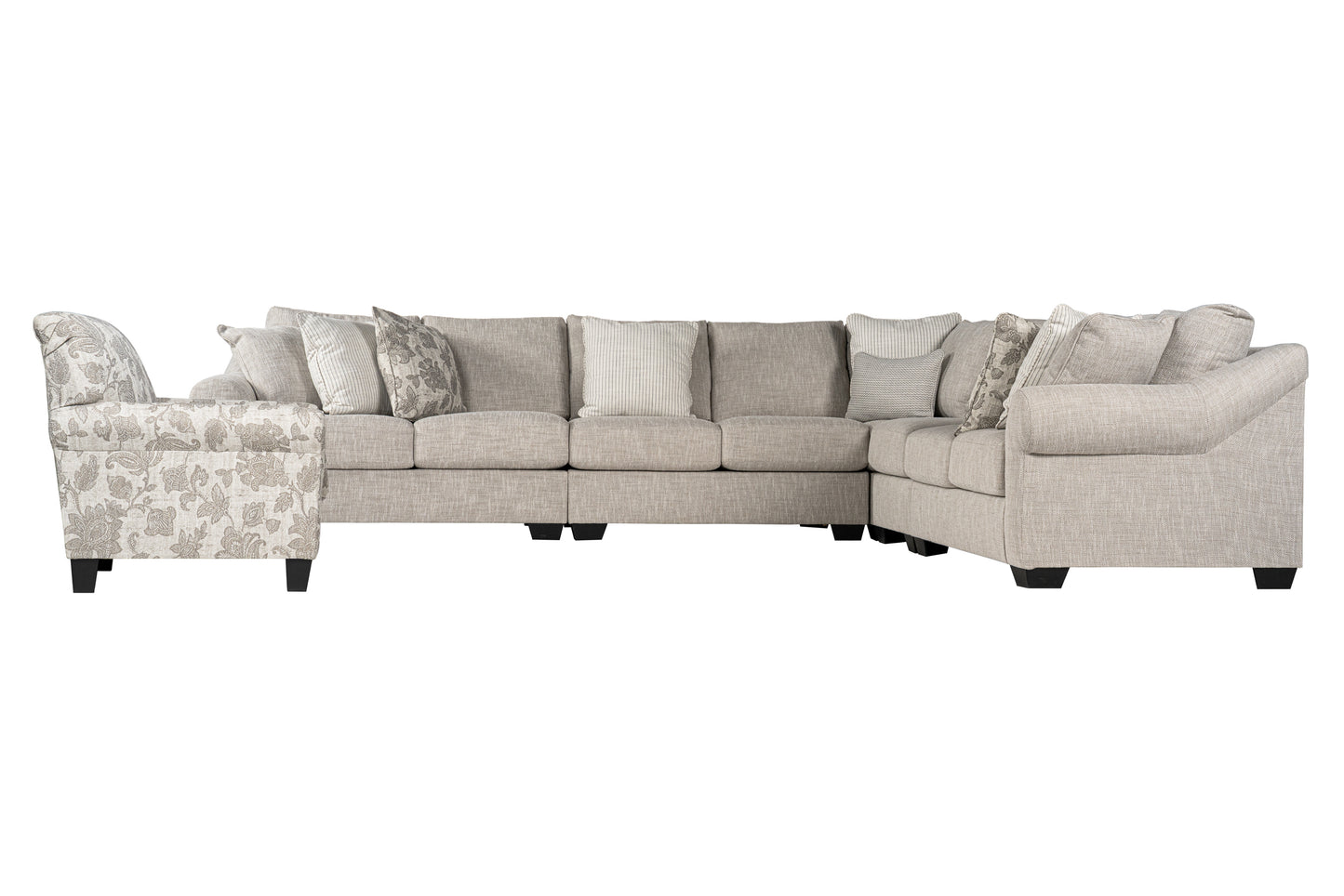 Opaline 4-piece Sectional Sofa Set + Accent Chair