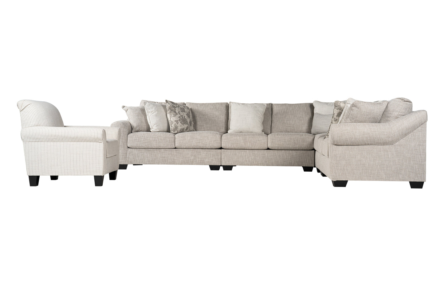 Opaline 4-piece Sectional Sofa Set + Accent Chair