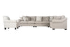 Opaline 4-piece Sectional Sofa Set + Accent Chair