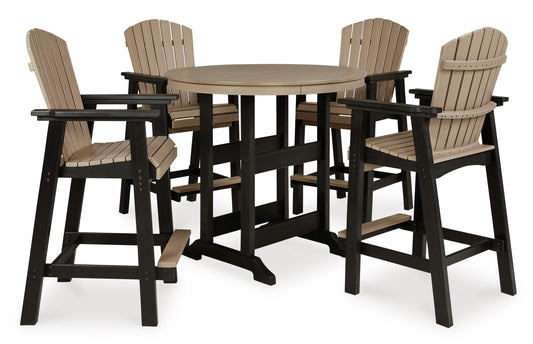 Fairen Trail Outdoor Table Set With 4 Barstool