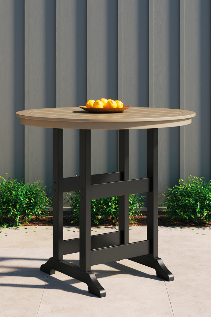 Fairen Trail Round Bar Table With Umb Opt