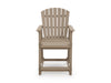 Sandy Dune Outdoor Table Set With 6 Barstool