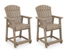 Sandy Dune Outdoor Table Set With 6 Barstool