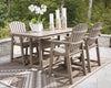 Sandy Dune Outdoor Table Set With 6 Barstool