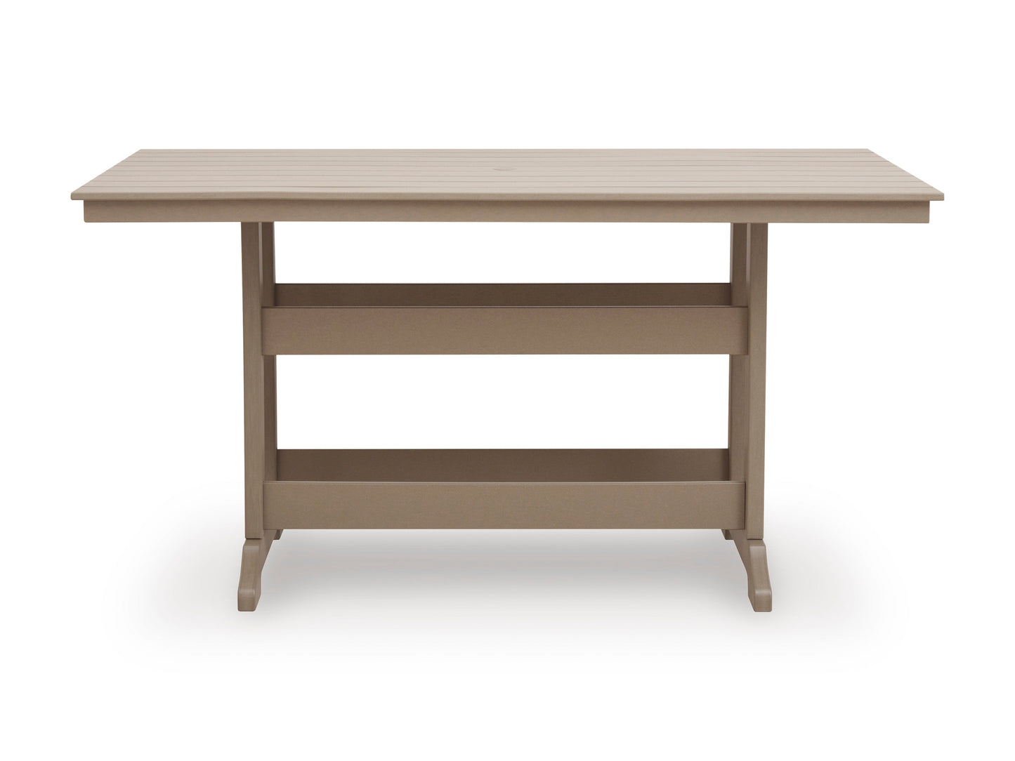 Sandy Dune Rect Counter Table With Umb Opt