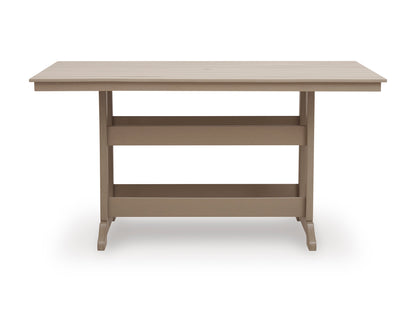 Sandy Dune Rect Counter Table With Umb Opt