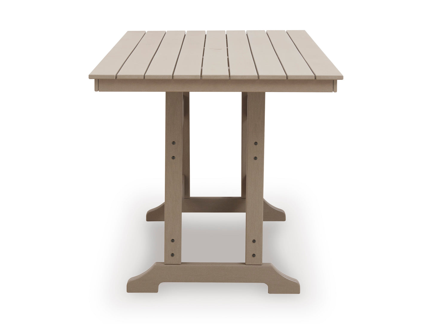 Sandy Dune Rect Counter Table With Umb Opt