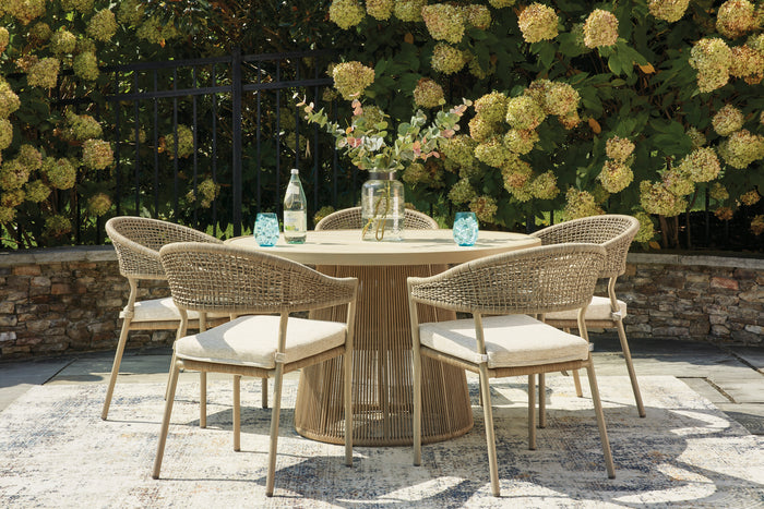 Outdoor Table Set With 4 Chairs