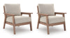 Revare Beach Outdoor Sofa Set With Cocktail Table & End Table